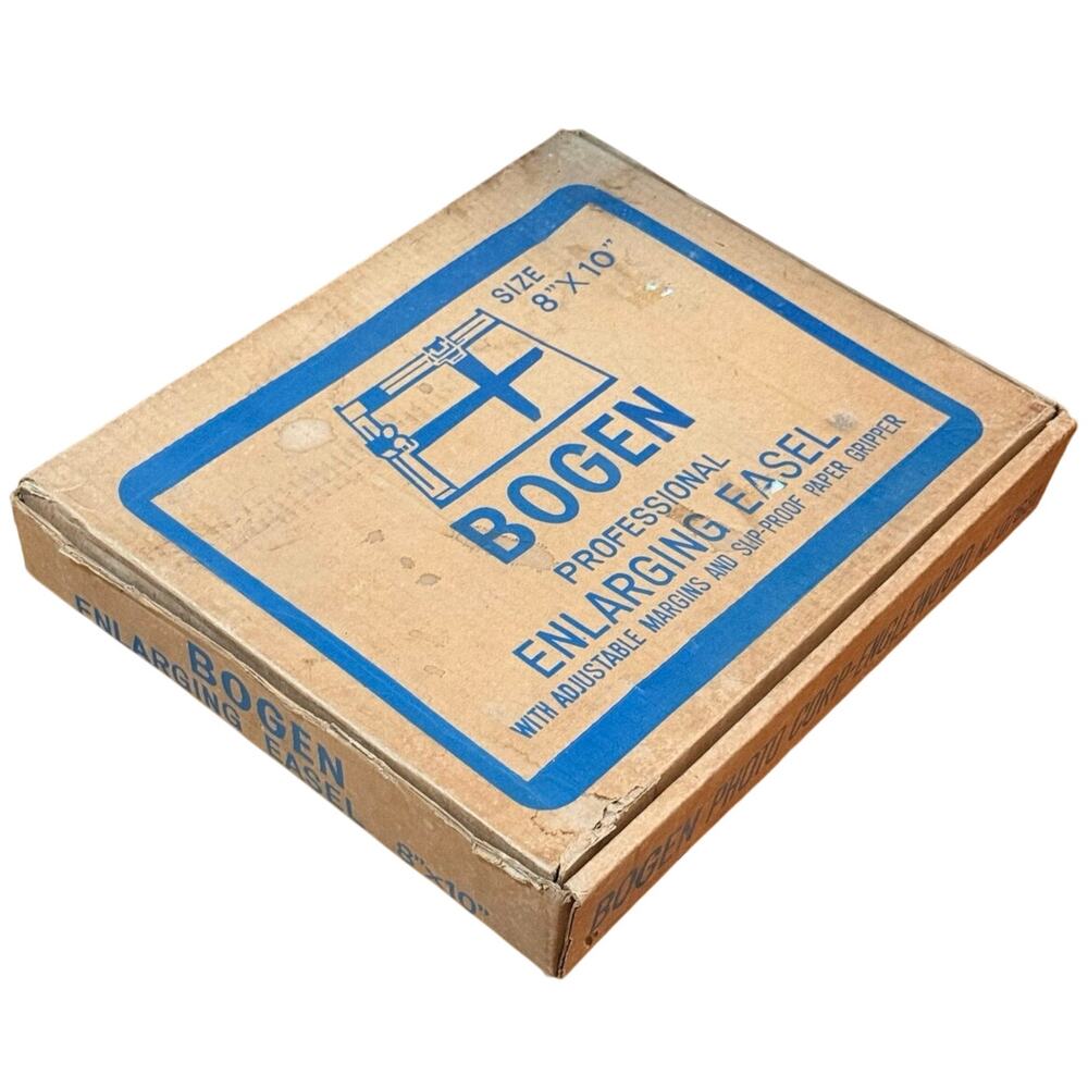 Vintage Bogen Professional 8x10 Darkroom Enlarger Easel Mask Adjustable Boxed